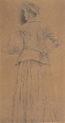 Fernand Khnopff Study For Memories Sweden oil painting artist